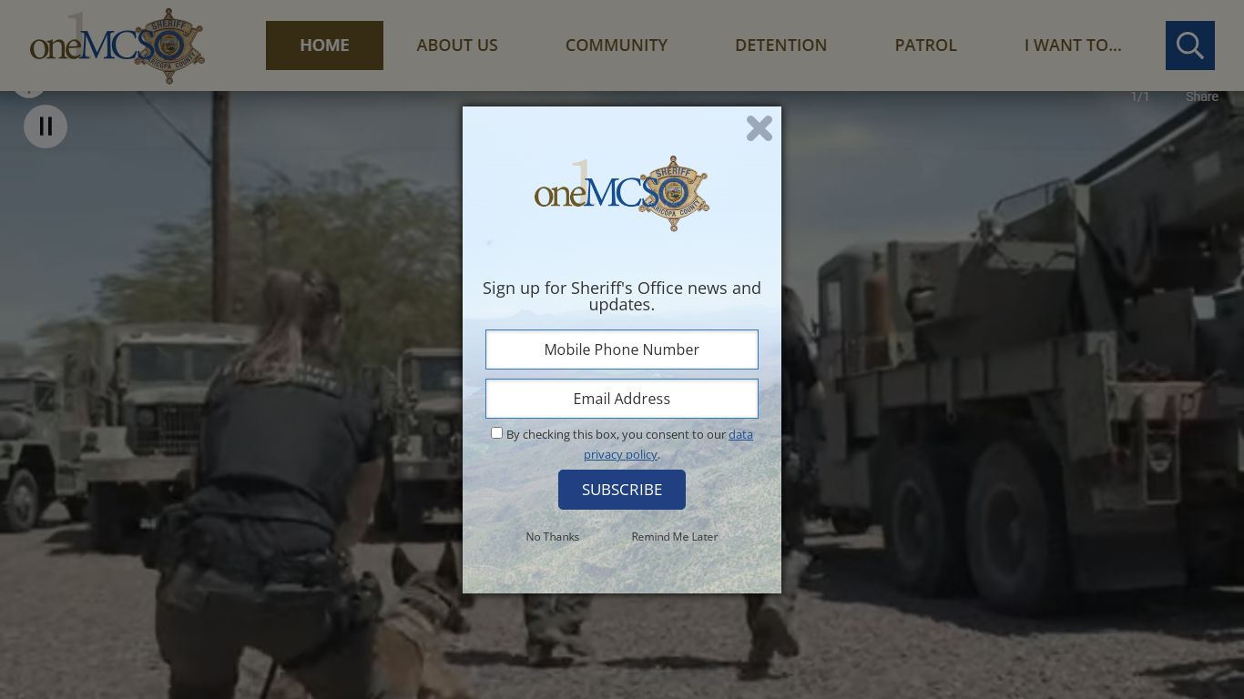 Maricopa County Sheriff's Office | Home